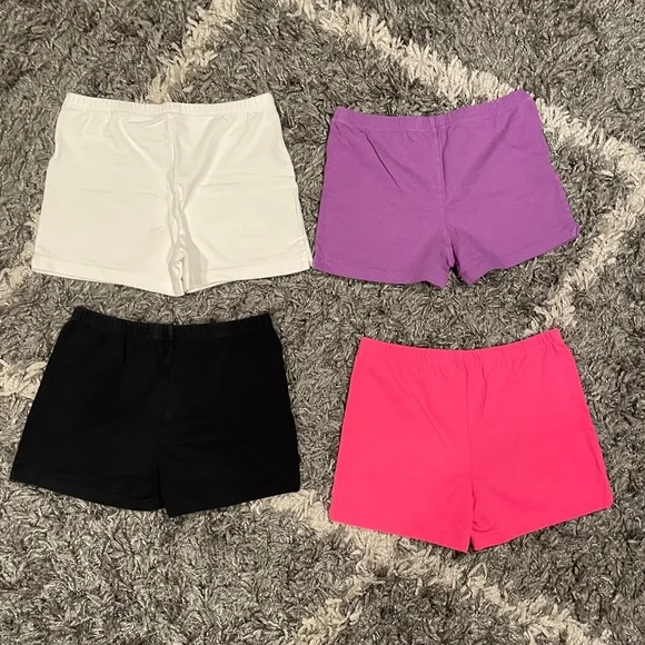 Girls Activewear Bundle Sports Bras Shorts Gymnastics Dance Acro Size 10-14 - Picture 6 of 10